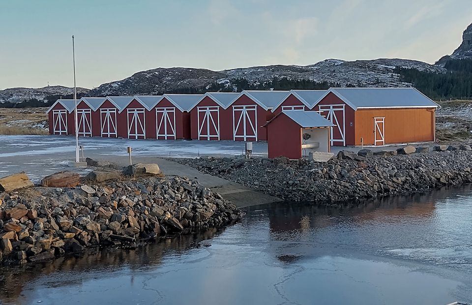 Rampe for sjøsetting. 